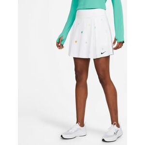 Nike Club Skirt Women's Long Printed Golf Skirt - White/Obsidian