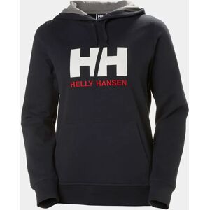 Helly Hansen Women's HH Logo Cotton French Terry Hoodie Navy XL - Navy Blue - Female