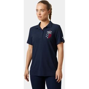 Helly Hansen Women's Crew Technical Navy Polo Shirt Navy XS - Am Navy Blue - Female