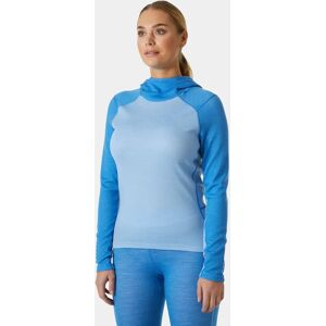 Helly Hansen Women's Lifa Merino Midweight Hoodie Base Layer Blue XS - Bright Blue - Female