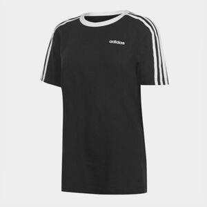 adidas Essentials 3 Stripe T-Shirt Ladies Black/White XXS 0-2 female