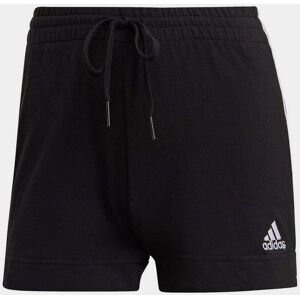 adidas Essential 3 Stripe Shorts Black/White M 12-14 female