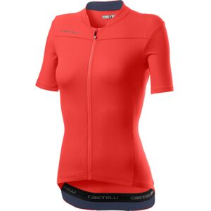 Castelli Anima 3 Women's Short Sleeve Cycling Jersey - SS21 - Brilliant Pink / Dark Steel Blue / XLarge