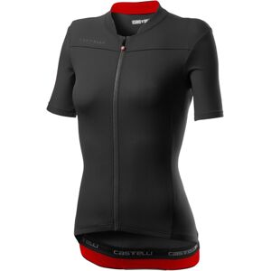 Castelli Anima 3 Women's Short Sleeve Cycling Jersey - SS21 - Light Black / Red / XLarge