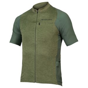 Endura GV500 Reiver Short Sleeve Cycling Jersey - Olive Green / 2XLarge