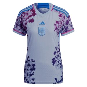 adidas 2023-2024 Spain Authentic Away Jersey - Ladies - Blue - female - Size: Size 14 Large