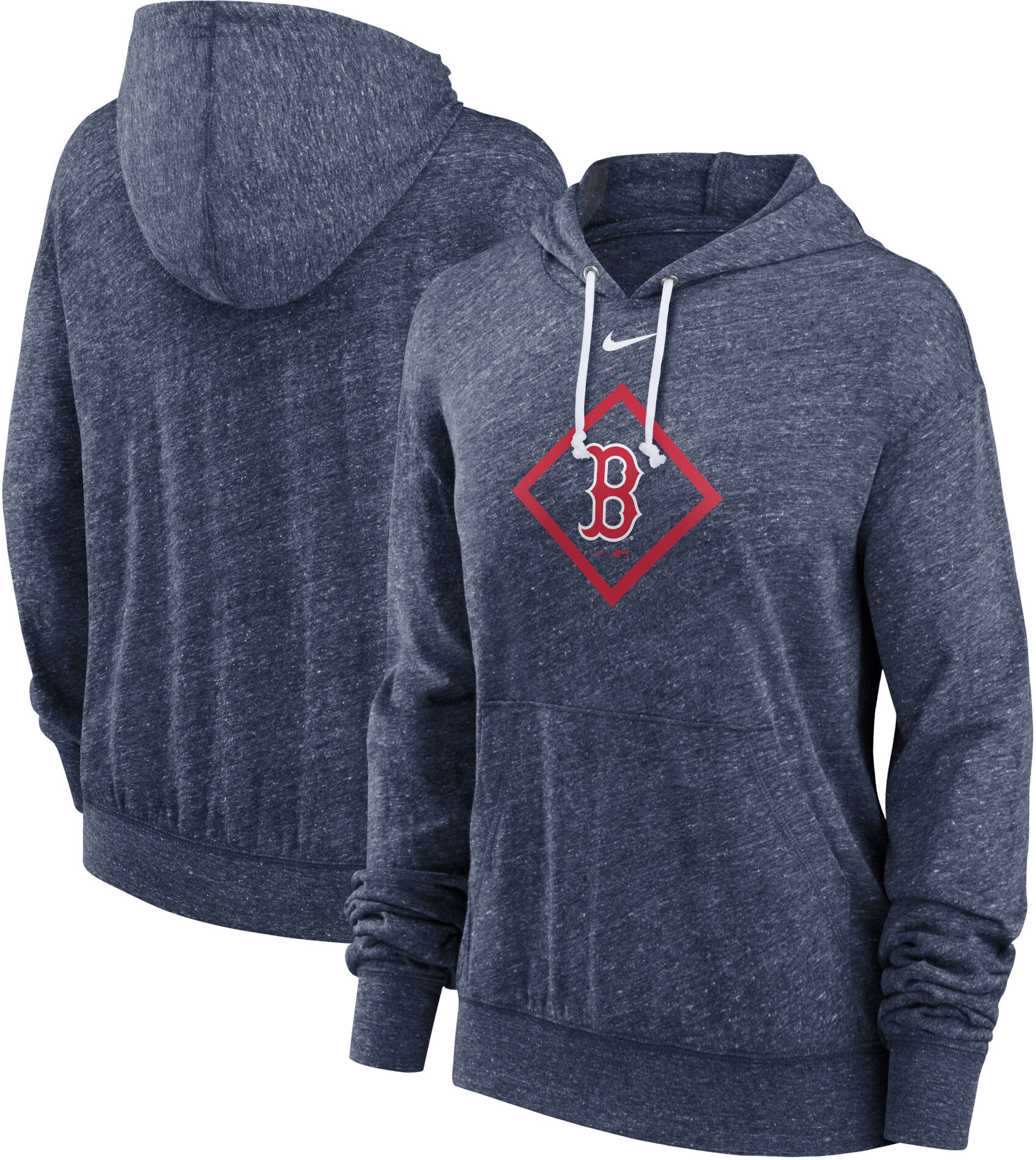 Women's Nike Navy Boston Red Sox Diamond Icon Gym Vintage Lightweight Hooded Top - Female - Navy