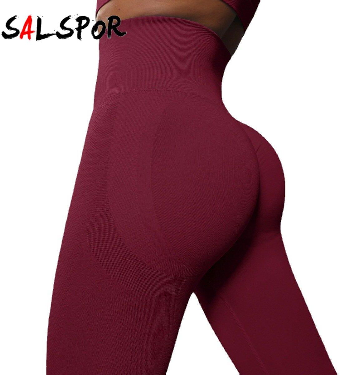 SALSPOR Sport Leggings Seamless High Waist Push Up Workout Leggings Gyms Sportswear Leggins Women