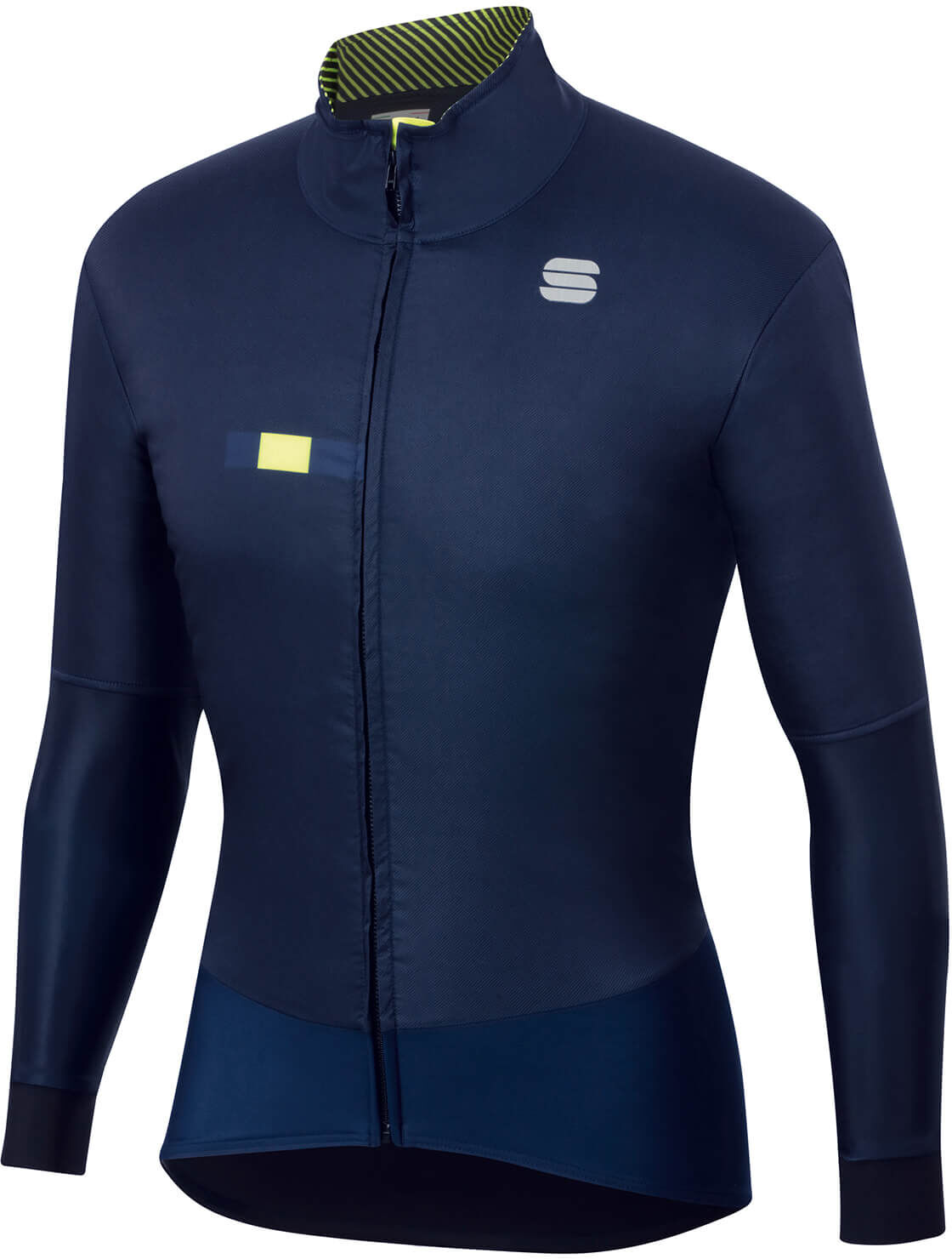 Sportful Bodyfit Pro Jacket - L - Blue/Yellow Fluo;