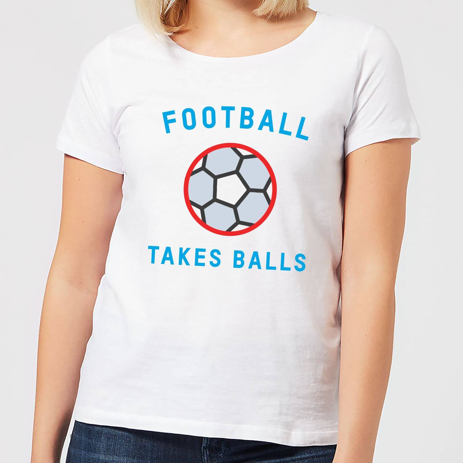 By IWOOT Football Takes Balls Women's T-Shirt - White - 5XL - White