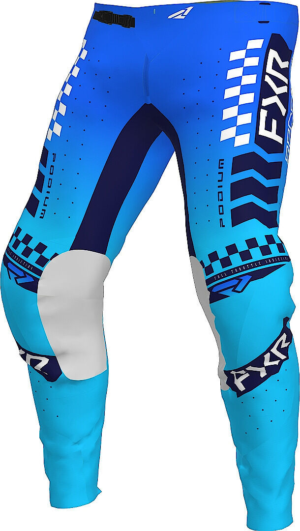 Photos - Motorcycle Clothing FXR Podium Gladiator  Motocross Pants Unisex Black Blue Size: 32 23337  2023