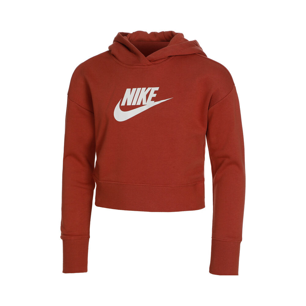 Nike Sportswear Club French Terry Cropped Hoody Women  - orange - Size: Extra Small