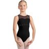 Mirella Dance Leotards - Bloch Daisy Embroidery Leotard - Black - 6X/7 - CL4215