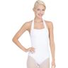 Dance Leotards - Capezio Scoop Halter Leotard - White - Extra Large Adult - TB150