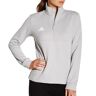 Adidas Women's Team Issue 1/4 Zip in Grey/White (FT3340)   Size XL   HerRoom.com