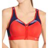 Champion Women's Motion Control Front Zip Sports Bra in Red Flame (B1525)   Size 40B   HerRoom.com