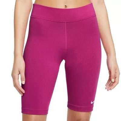 Nike Women's Nike Sportswear Essential Bike Shorts, Size: Medium, Brt Red
