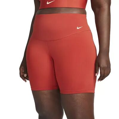 Nike Plus Size Nike One 7-in. Midrise Bike Shorts, Women's, Size: 2XL, Brt Red