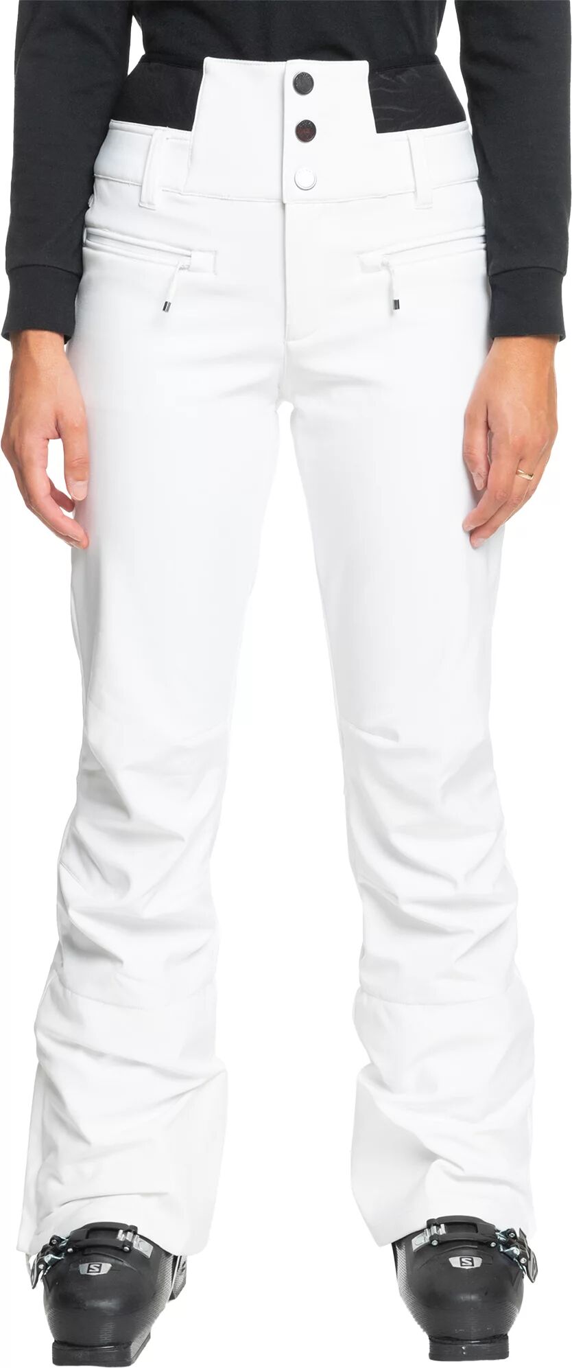 Photos - Ski Wear Roxy Women's Rising High Ski Pants, Medium, White 22roxwwrsnghghptxwou 