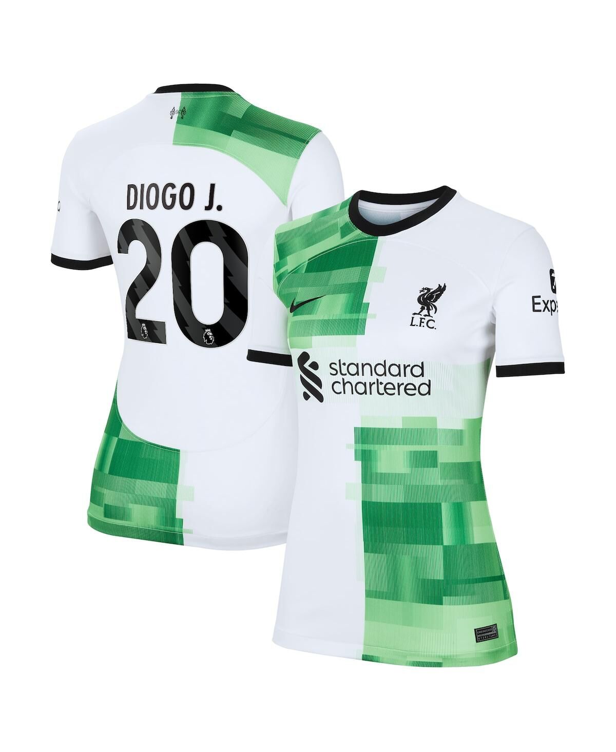 Women's Nike Diogo Jota White Liverpool 2023/24 Away Replica Player Jersey - White