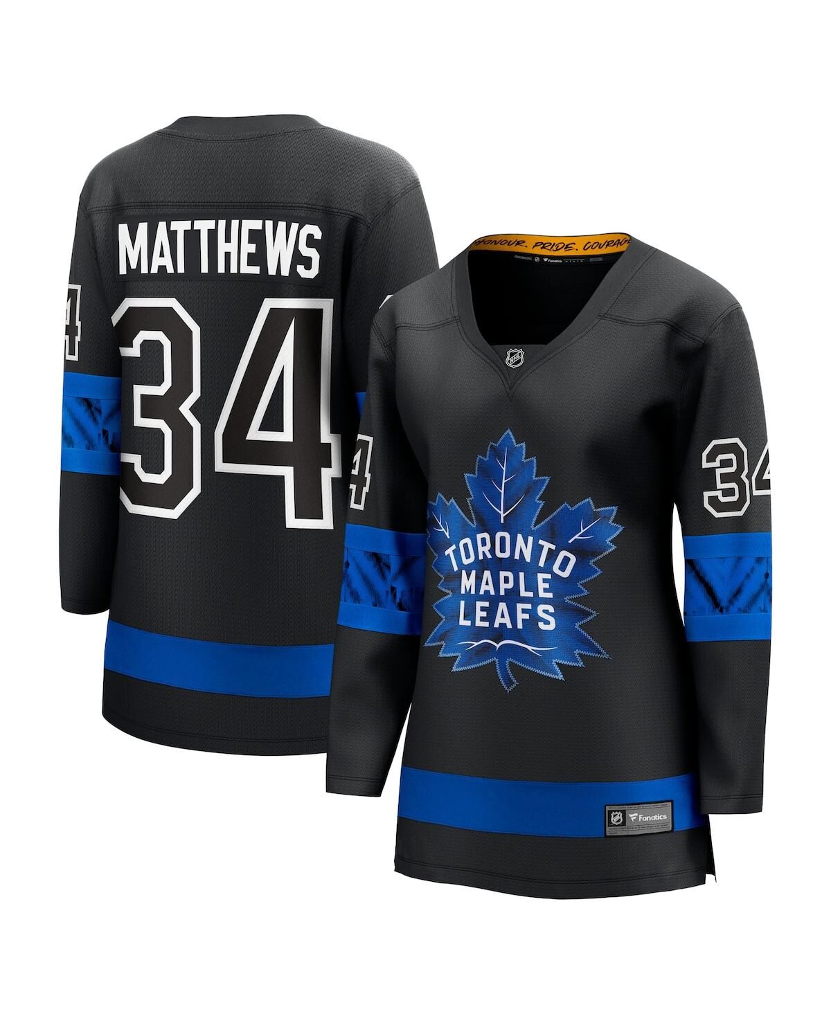 Fanatics Women's Fanatics Auston Matthews Black Toronto Maple Leafs Alternate Premier Breakaway Reversible Player Jersey - Black