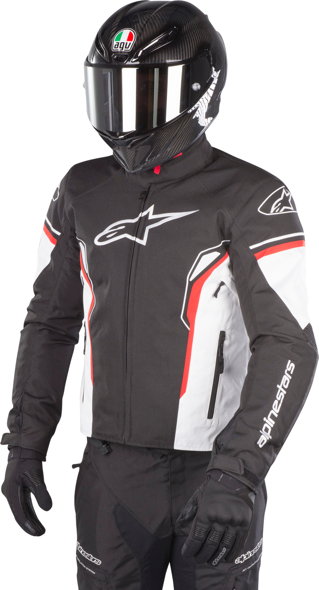 Alpinestars Jacke Alpinestars T-SP-1 Waterproof Schwarz-Weiß-Rot