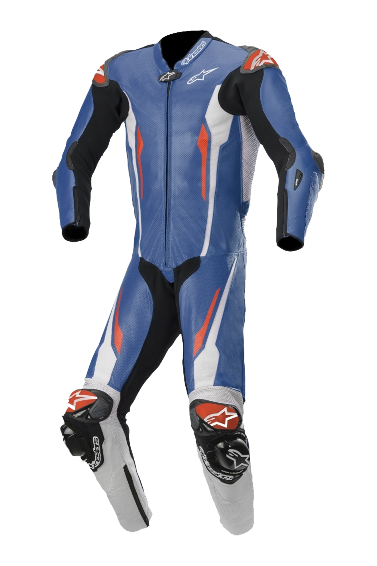 Alpinestars Lederanzug Alpinestars Racing Absolute Tech-Air® Blau-Weiß-Schwarz