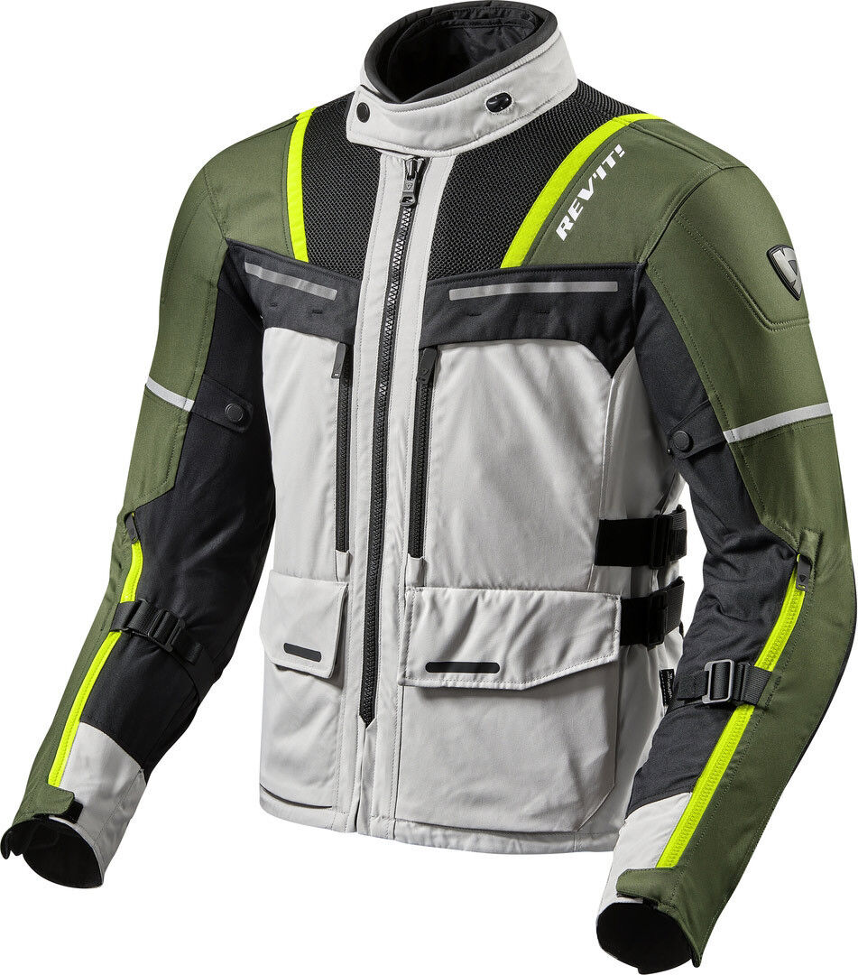 Revit Offtrack Motorrad Textiljacke Grau Grün L