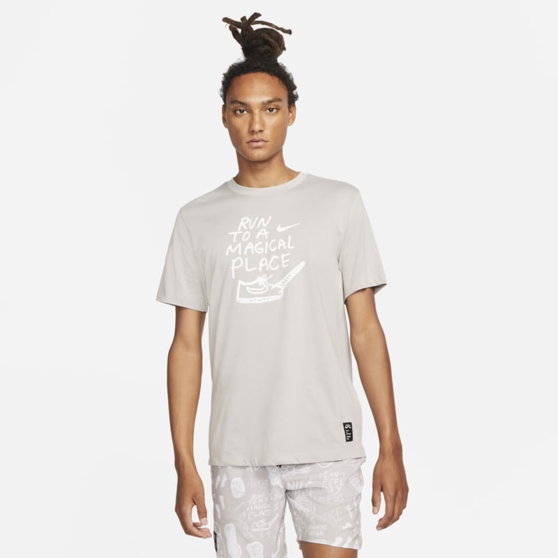Nike Dri-FIT Nathan Bell Men's Running T-Shirt - Grey - size: XL