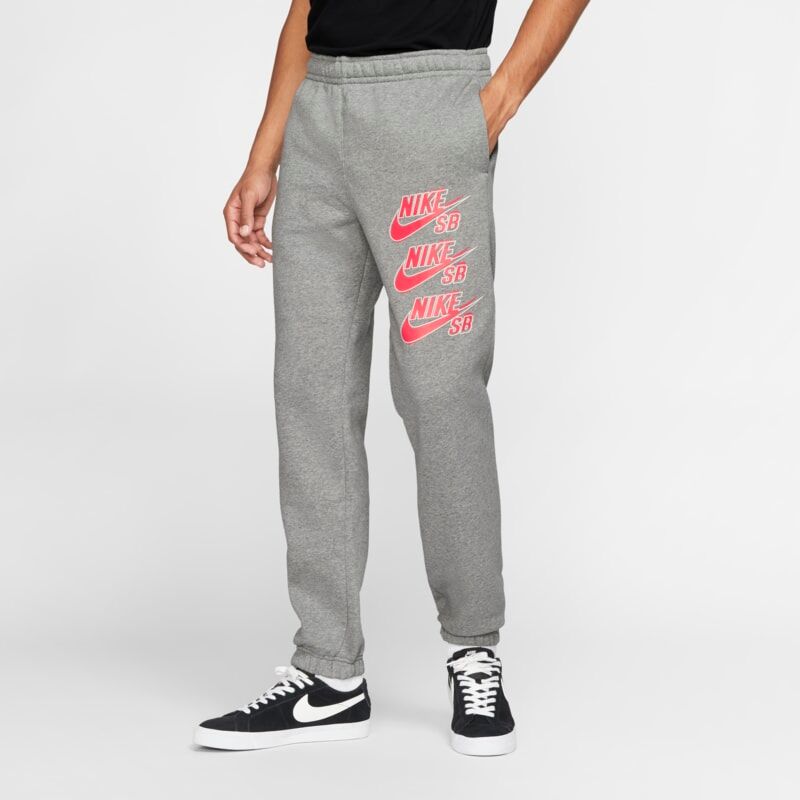 Nike SB Icon Men's Fleece Skate Trousers - Grey - size: M