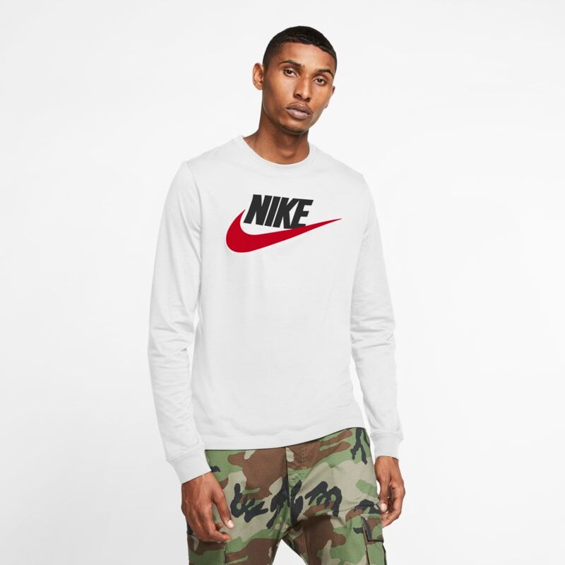 Nike Sportswear Men's Long-Sleeve T-Shirt - White - size: XL, L, 2XL, XS, S, M