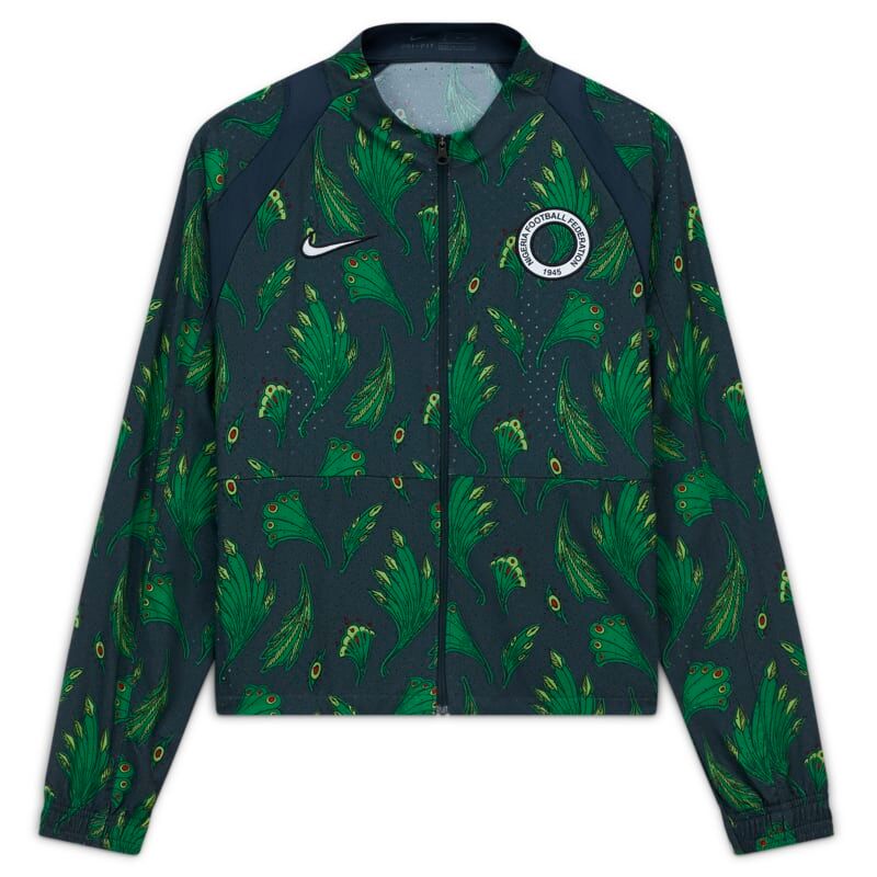 Nike Nigeria Women's Cropped Football Jacket - Green - size: XS, S, L, M