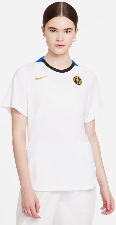 Nike Inter Milan Women's Nike Dri-FIT Short-Sleeve Football Top - White - size: XS, S, L, XL, M