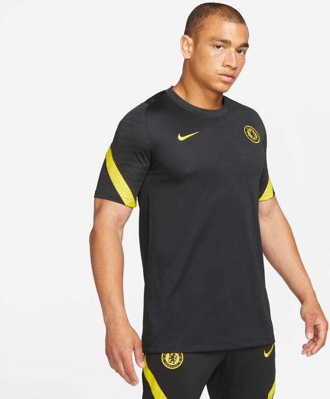 Nike Chelsea F.C. Strike Men's Nike Dri-FIT Short-Sleeve Football Top - Black - size: XS, S, M, L, XL