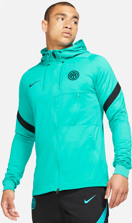 Nike Inter Milan Strike Men's Nike Dri-FIT Knit Football Tracksuit Jacket - Green - size: S, M, XS, 2XL