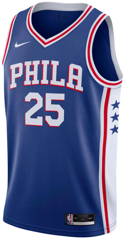 Nike Ben Simmons 76ers Icon Edition 2020 Nike NBA Swingman Jersey - Blue - size: 2XL