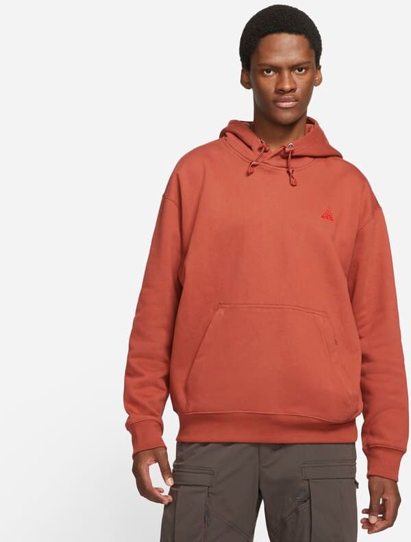 Nike ACG Pullover Fleece Hoodie - Red - size: XS, S, M, L, XL, 2XL