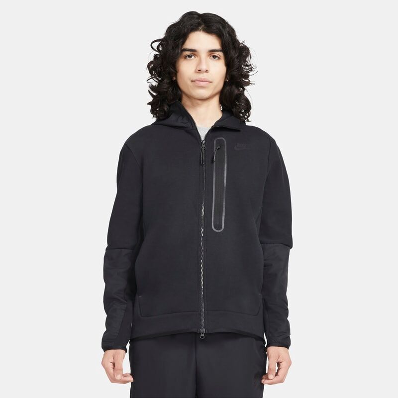 Nike Sportswear Tech Fleece Men's Full-Zip Woven Hoodie - Black - size: XL, 2XL, L, M
