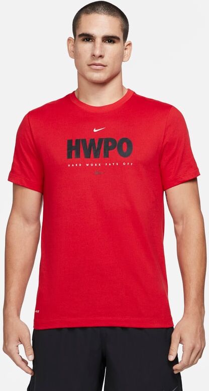 Nike Dri-FIT 'HWPO' Men's Training T-Shirt - Red - size: S, L, 2XL, XL, M