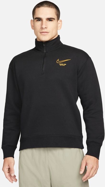 Nike SB Men's 1/2-Zip Skate Fleece - Black - size: S, 2XL, M, XL, L, XS