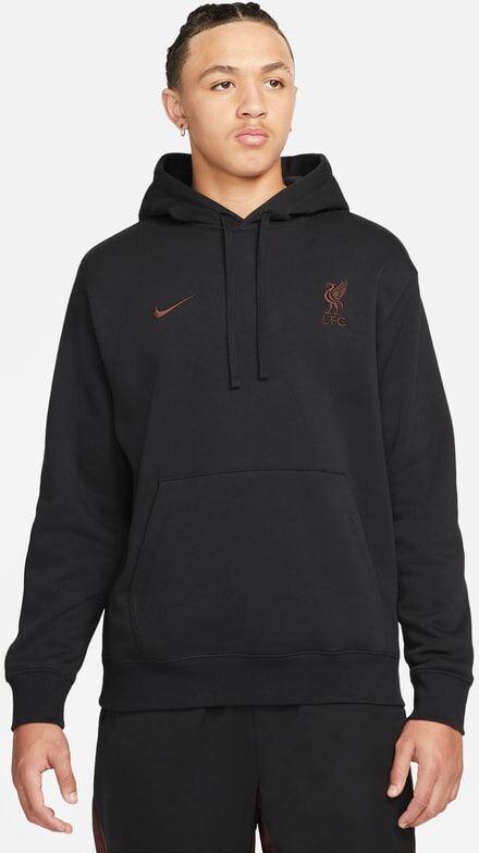 Nike Liverpool F.C. Men's Fleece Pullover Hoodie - Black - size: XS, S, L, XL, M, 2XL