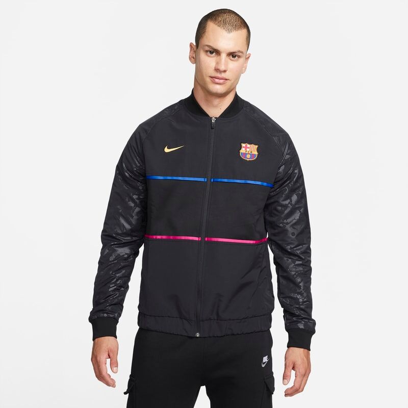 Nike F.C. Barcelona Men's Nike Dri-FIT Football Tracksuit Jacket - Black - size: XS, S, M, XL, L