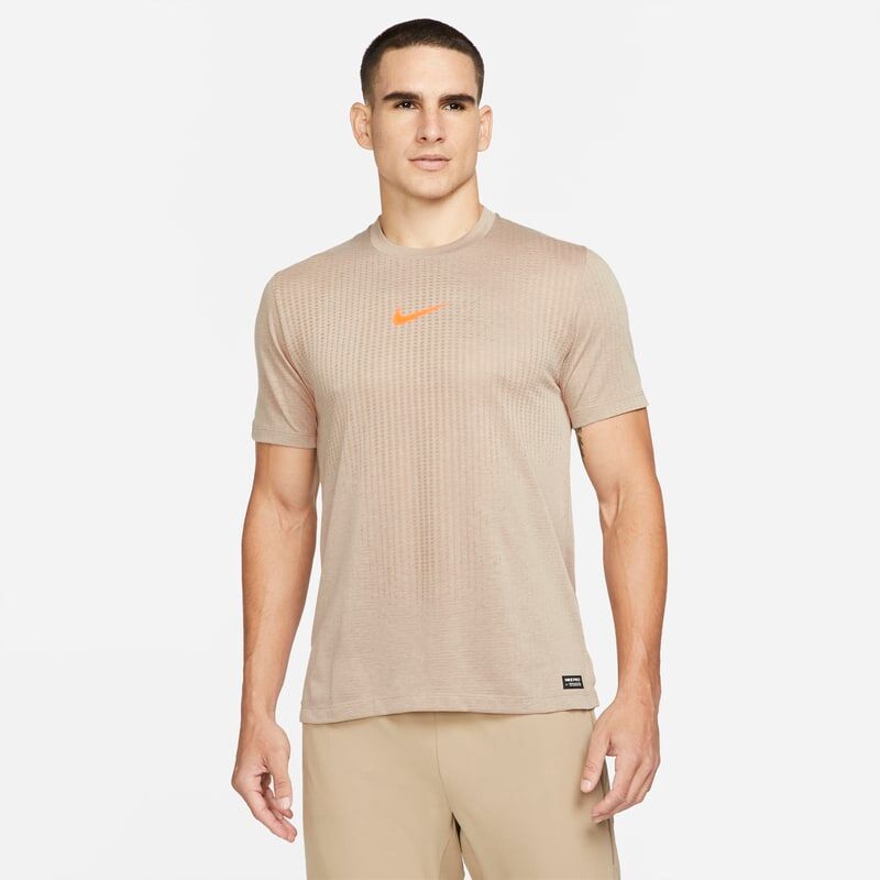 Nike Pro Dri-FIT ADV Men's Short-Sleeve Top - Brown - size: S, M, L, XL, 2XL