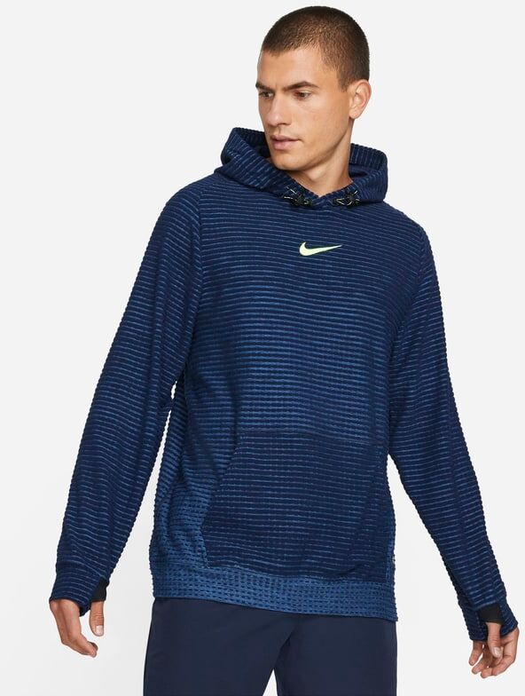 Nike Pro Therma-FIT ADV Men's Fleece Pullover Hoodie - Blue - size: S, M, L, XL