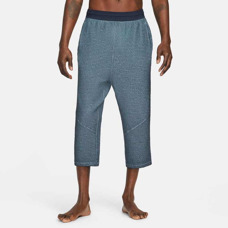 Nike Yoga Men's 3/4-Length Trousers - Blue - size: S, XL, M, L, 2XL