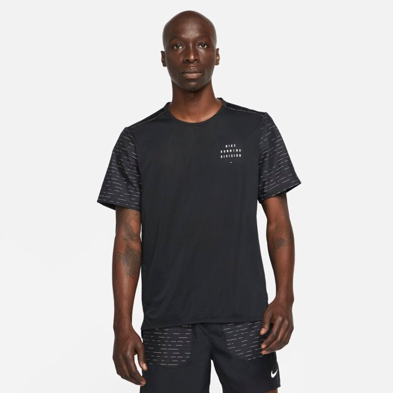 Nike Dri-FIT Rise 365 Run Division Men's Short-Sleeve Running Top - Black - size: S, L, XL, M