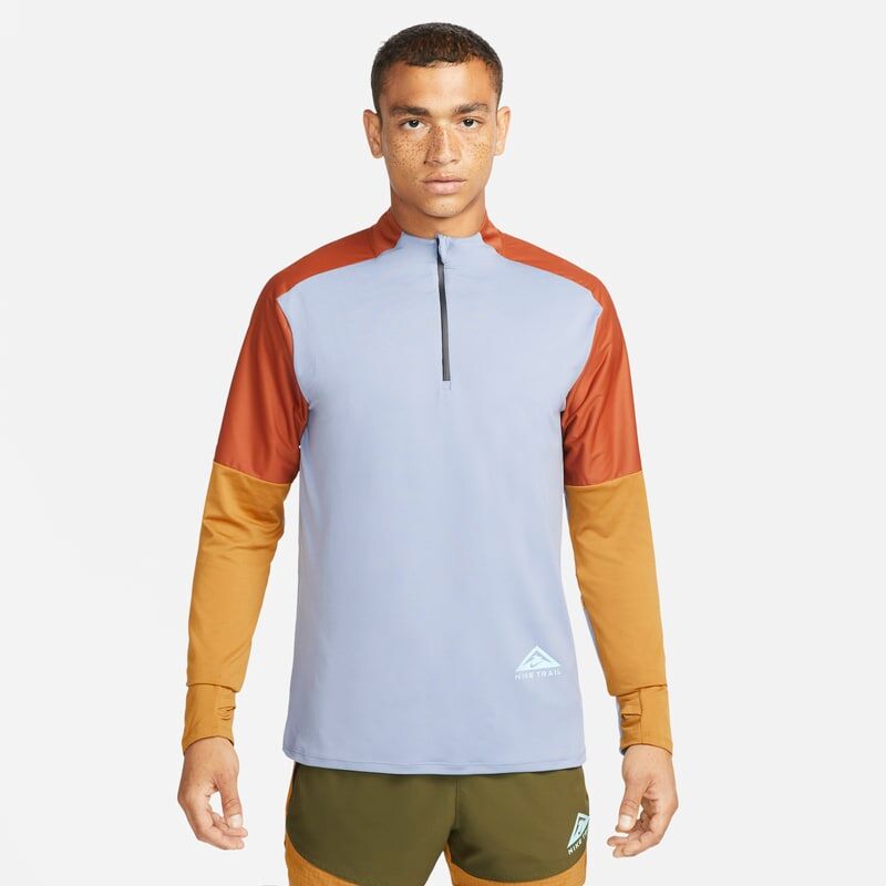 Nike Dri-FIT Trail Men's 1/2-Zip Trail Running Top - Grey - size: S, M, L, XL