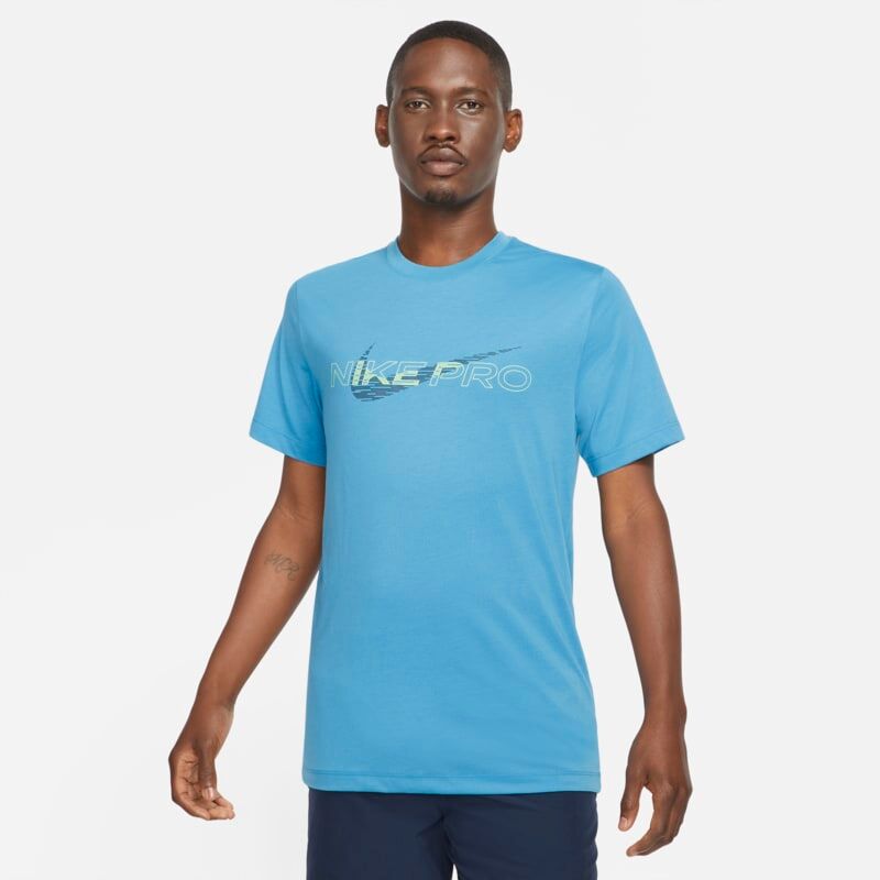 Nike Pro Dri-FIT Men's Graphic T-Shirt - Blue - size: XL, L, M, S
