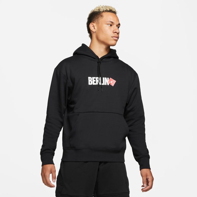 Nike Jordan Berlin Men's Pullover Hoodie - Black - size: S