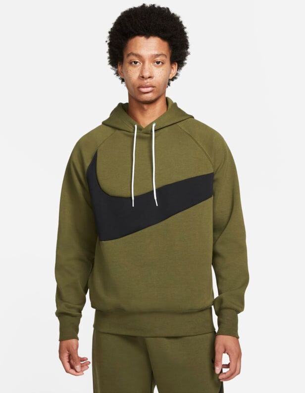 Nike Sportswear Swoosh Tech Fleece Men's Pullover Hoodie - Green - size: XS, S, L, XL, 2XL, M